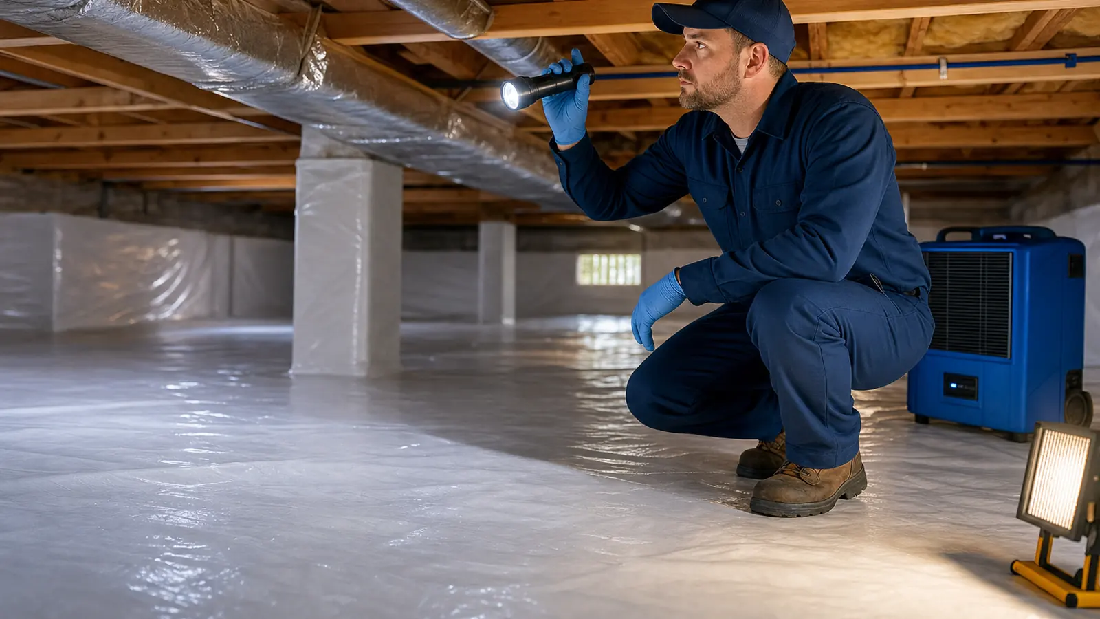 Paladin Pest Solutions crawl-space and attic moisture service scene in the Upstate of South Carolina, image 4