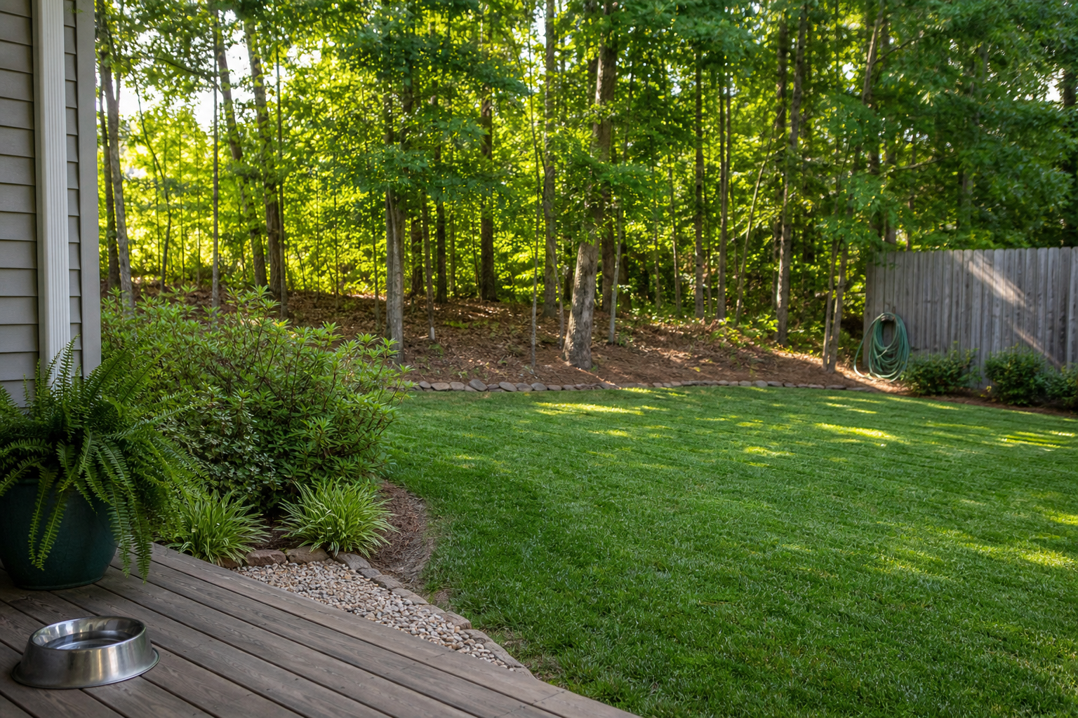 Upstate South Carolina family playing safely in a yard protected from ticks and fleas by Paladin Pest Solutions, image 2