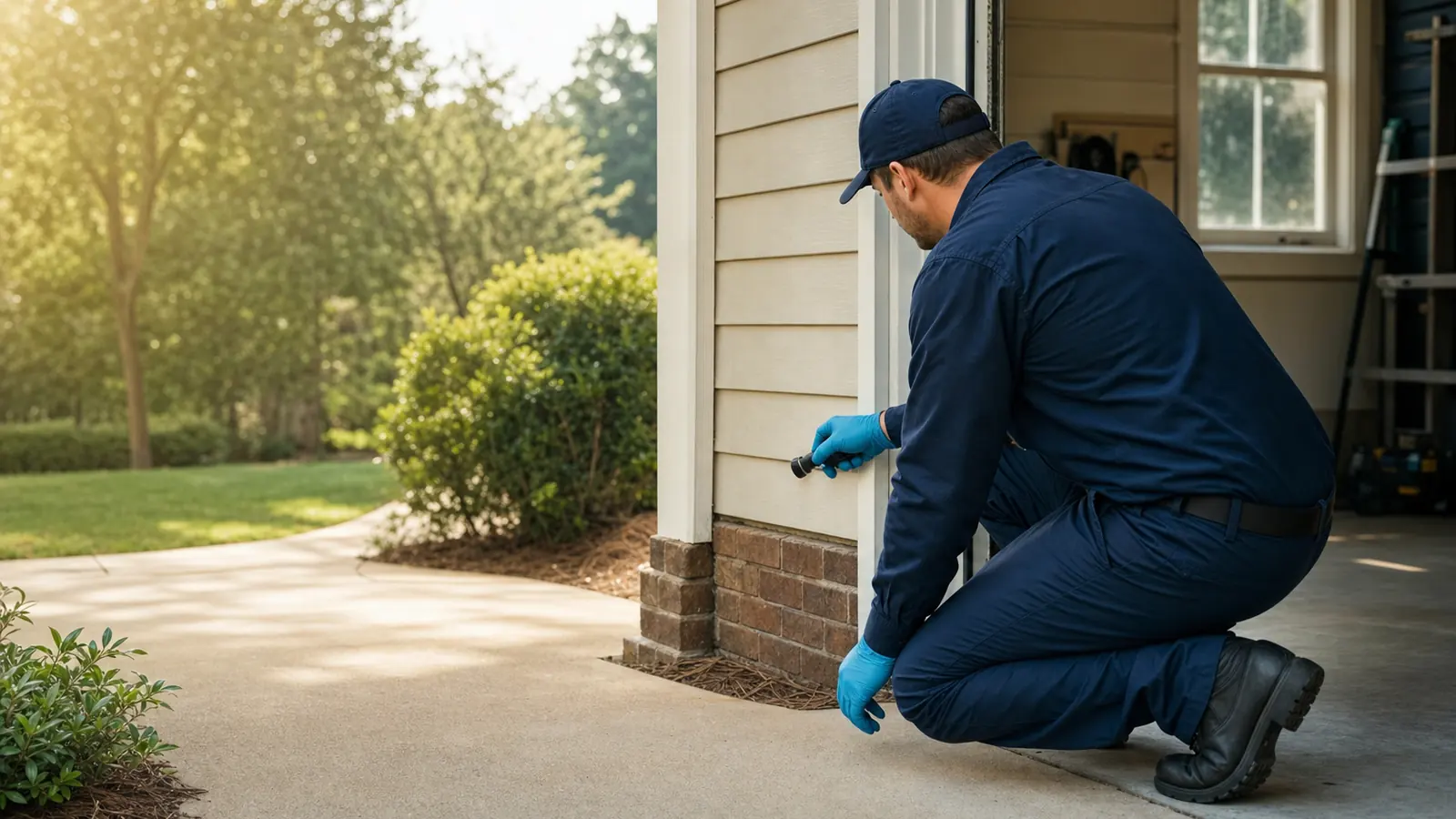 Paladin Pest Solutions spiders service scene in the Upstate of South Carolina, image 2